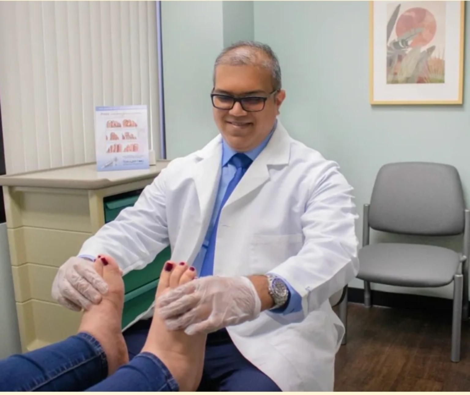 Dr. Mohammed Hassan in his clinic